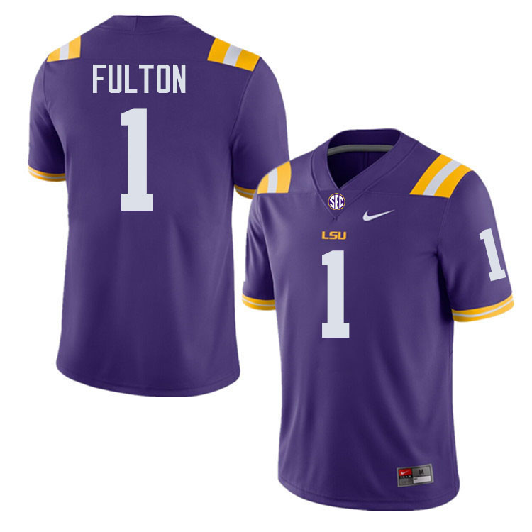 Kristian Fulton LSU Tigers Jersey,Louisiana State University Tigers Football Jersey-Purple